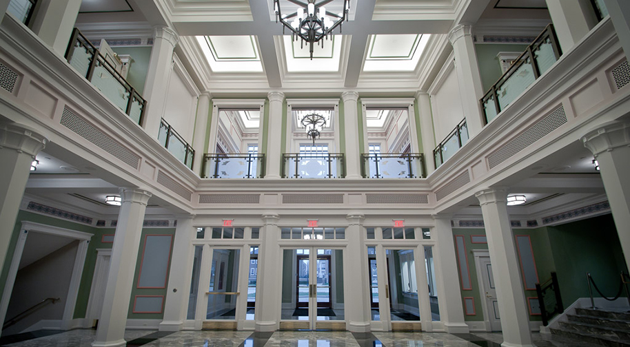 The West Lobby of the Palladium adjacent to the Fifth Third Bank Box Office.