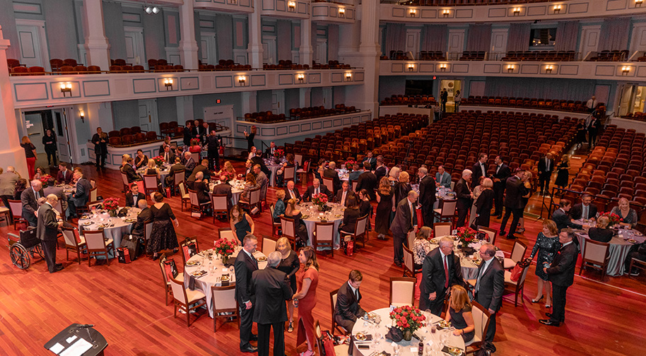 A social event on the Palladium stage.