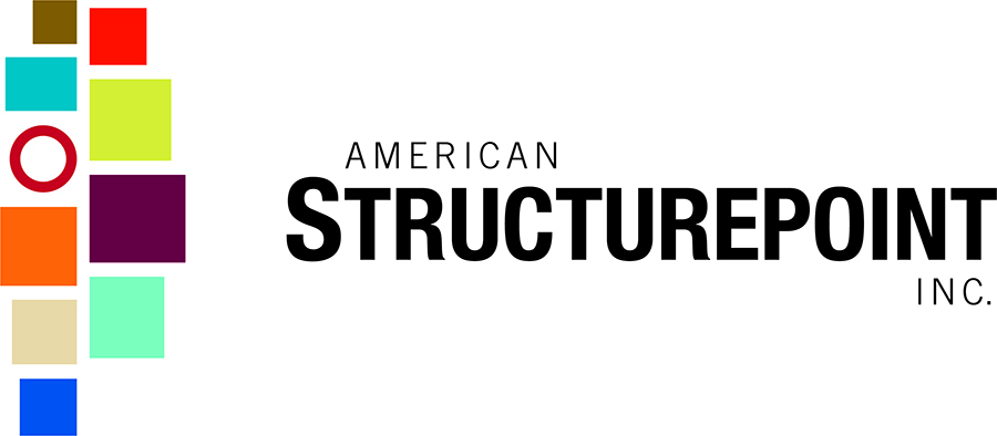 Multicolored logo for American Structurepoint