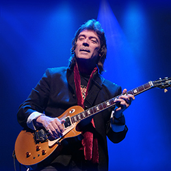 guitarist Steve Hackett on stage